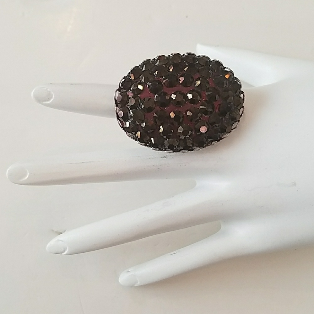 GASOLINE GLAMOUR rhinestone ring jet nut